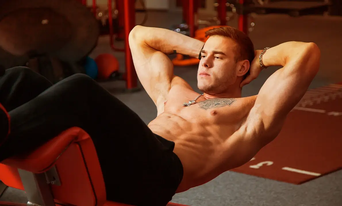 how to train abs in gym